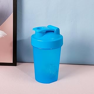 1 copo coqueteleira azul 400 ml – copo de água para esportes fitness, copo de água portátil, copo