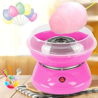 Máquina de Algodão Doce, Mini Máquina de Algodão Doce 110v, Máquina Elétrica de Marshmallow (Rosa),