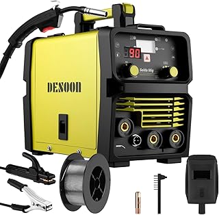 DESOON Máquina de Solda 220V Profissional 120A Inversora MIG Sem Gás/MMA/Lift TIG 3 em 1 Soldadora