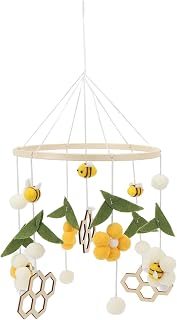 BTSEURY Brinquedos para Berço de bebê, Móbile para Berço para bebê, Decoração de Berçário de Flores