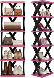 Sapateira Organizadora 6 Andares Multiuso Modular Empilhável para Sapatos Bolsas Livros Decoração
