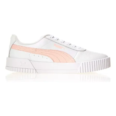 Tênis Casual Feminino Carina Lux Puma Branco E Rosa Liso 38