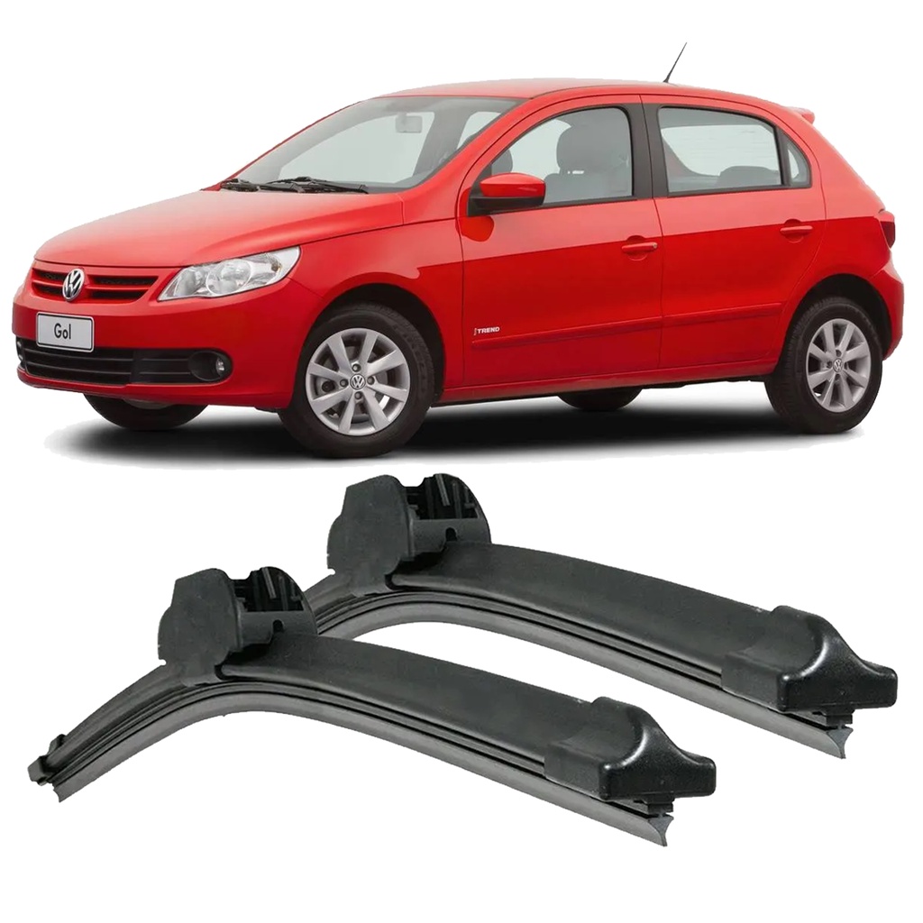 Kit de Palhetas Limpador de Para-Brisa Volkswagen Gol G5 G6
