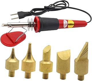 Conjunto de Máquina de Solda Elétrica Portátil para Reparos de Eletrodomésticos, Trabalhos em Couro, Entalhe E Projetos de Bricolagem.