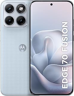 Smartphone Motorola Edge 70 Fusion 5G - 256GB 24GB (8GB RAM + 16GB RAM Boost), camera 50MP Sony Lytia 710, Tela 1.5K extreme Amoled 144hz - Branco