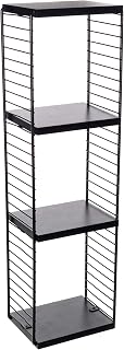 Cubo Decorativo Vertical, Metaltru, Preto com Preto