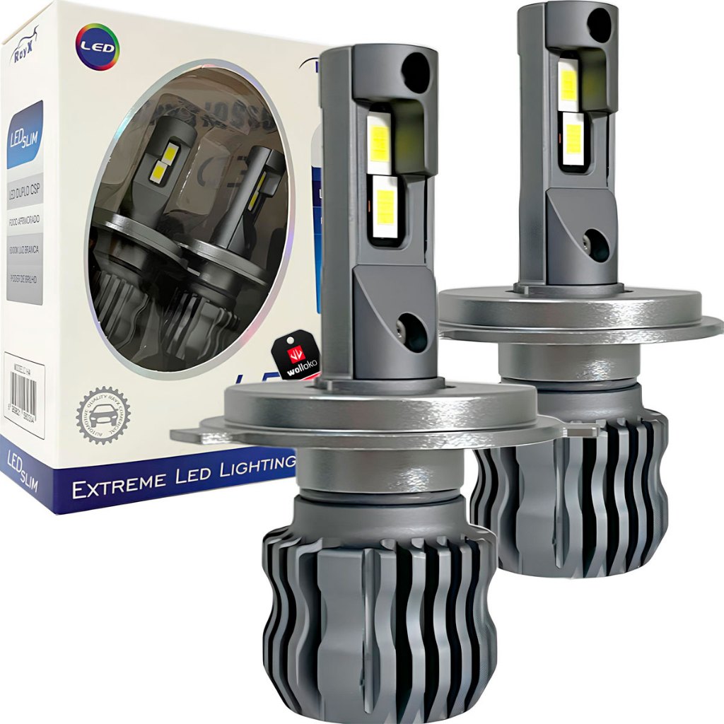 Ultra Led Rayx Slim com Canceller 11000 Lumens 70w 6k  12/24v H1 H3 H7 H8 H11 H16 H27 HB3 HB4