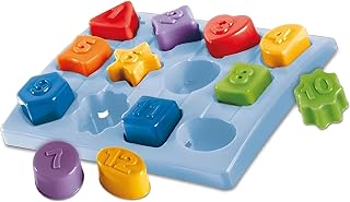 Brinquedo Infantil Educativo e Divertido para Exercitar o Raciocínio Lógico - Brincando Com Números e Formas para Encaixe