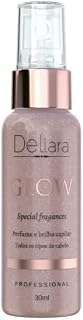 Dellara Perfume Capilar Glow Rosê 30 ml – Fragrância Sofisticada, Brilho Tridimensional e Secagem