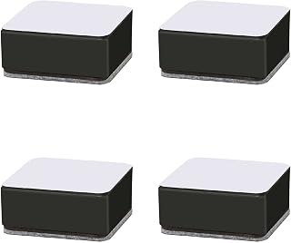 Agatige Elevador de pé de mesa autoadesivo, elevador silencioso de aço carbono para móveis, elevadores de cama resistentes, elevadores de móveis, mesa de sofá, elevador para sofá, cadeira e armário