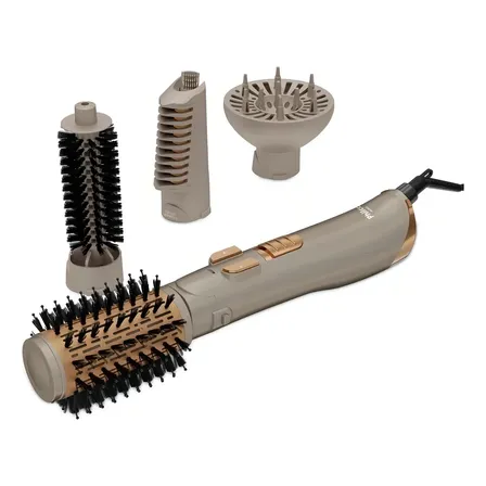 Escova Secadora Alisadora Volumizadora Rotativa Philco Per03 1300w Cor Dourado-escuro 127/220v
