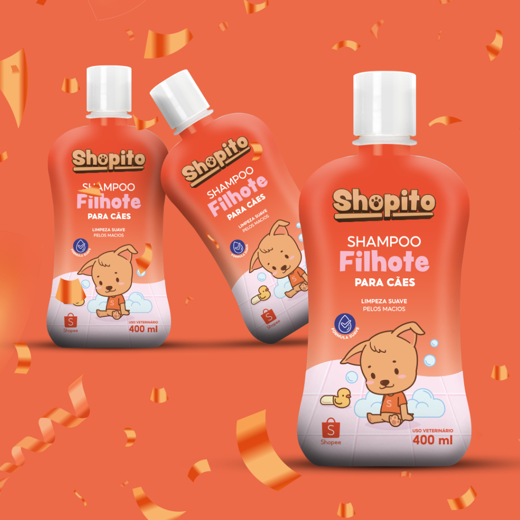 KIT 3 SHAMPOO SHOPITO - FILHOTE 400ML