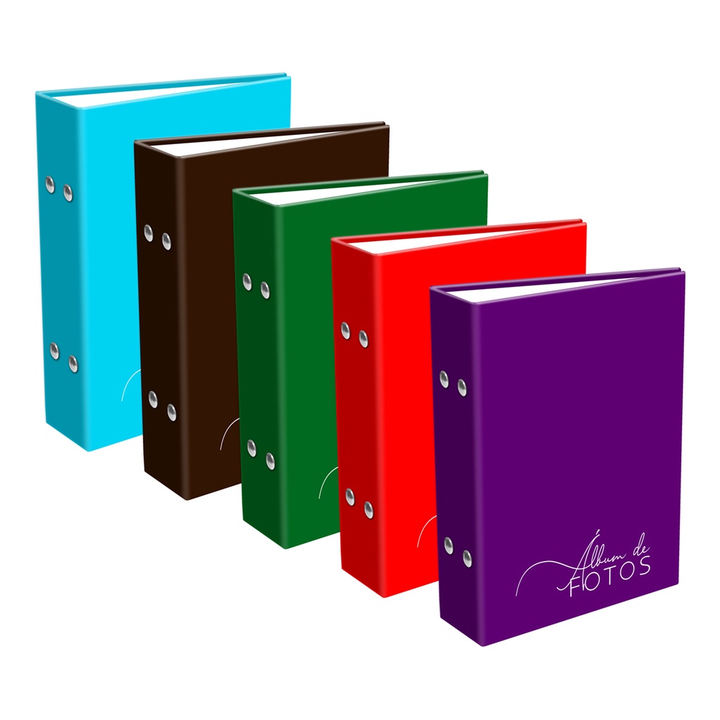 5 Albuns para 600 fotos 10x15 liso preto azul rosa e outras cores clássico lindo 120 modelos escolha