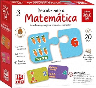 Mad. Be A Bá - Descobrindo A Matemática - 20 Peças, Nig Brinquedos
