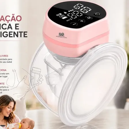 Bomba De Tirar Leite Materno Portátil Eletrica 24mm Sem BPA Não Precisa Segurar Ou Ficar Aperta