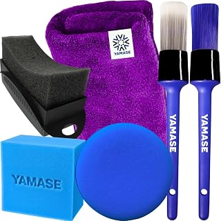 Kit Limpeza Automotiva Pano Toalha Flanela de Microfibra + Pinceis Detalhamento + Aplicador de Espuma + Aplicador para Pretinho Curvado