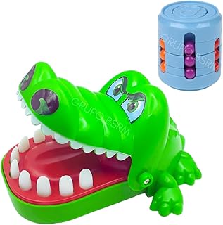 Brinquedo Crocodilo Morde Dedo Kit Brinquedos Criança 3 anos Infantil Jacaré Dente Dentista
