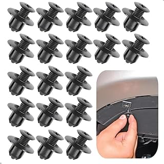 50 pares de parafusos de pressão de plástico automotivo com clipes de fixação para acessórios de
