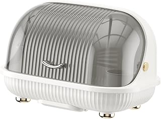 Porta-copos com Tampa Articulada, Bandeja Coletora de para Pratos E Tigelas, Multiuso, Vazado, para Mesa, Escorredor de Talheres para Xícaras de, S Porcelain White