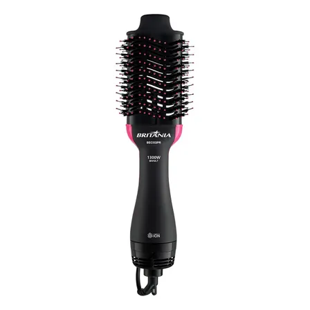 Britânia Escova Secadora Bec02pr 4 Em 1 1300w Cor Preto e Rosa