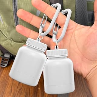 1 recipiente portátil de suplemento de polipropileno com dispensador de proteína em pó para academia, viagem, esportes, pré treino, coqueteleira, 200 ml (branco)