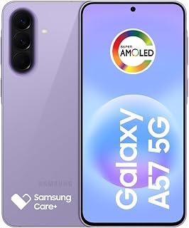 Celular Samsung Galaxy A57 5G 256GB, 8GB RAM, Câmera Tripla de até 50MP, Selfie de 12MP, Tela Super AMOLED 6.7", NFC, Recursos AI, IP68, Até 6 Atualizações de Android e Segurança (Lilás)