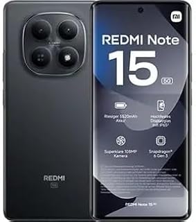 Smartphone Xiaomi Redmi Note 15 5G 256GB/8GB Ram (Preto)
