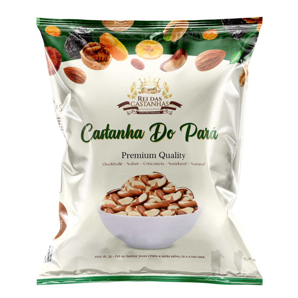 Castanha Do Pará Inteira Premium SAFRA NOVA [COM ATM]  - 250G/500G/1KG - Indústria Rei das Castanhas