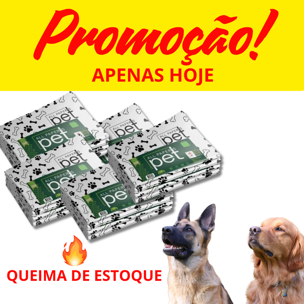 Jornal tapete Higiênico Grande 300 folhas Biodegradável para Pet Descartável Ótimo Custo X Benefício