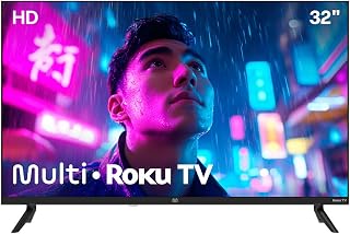 Smart TV DLED 32 HD Multi Essencial Roku 3HDMI 2USB Wi-Fi