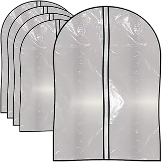 KIT 5 Capas Protetoras De Roupa Resistente A Poeira E Umidade A Prova D'Água Anti Mofo Organizador
