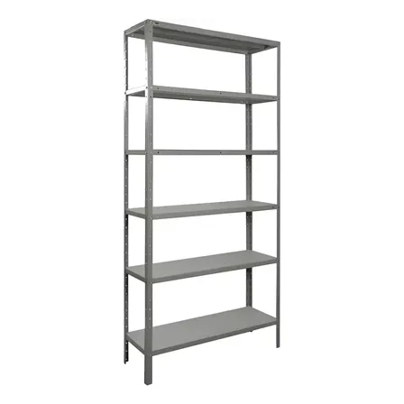 Estante Armário Prateleira de Aço 6 Bandejas Organizador Galvanizada Suporta 150kg 190cm x 90cm
