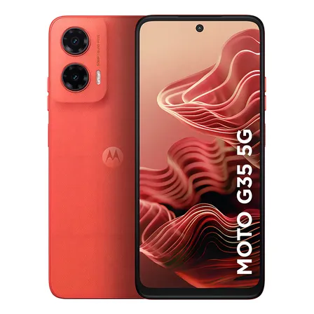 Smartphone Motorola Moto G35 5g - 256gb 12gb (4gb Ram+8gb Ram Boost) E Camera 50mp Com Ai Nfc Tela