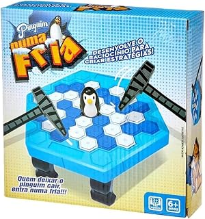 Jogo Pinguim Quebra Gelo Numa Fria Tamanho Jogos De Mesa | Brinquedo Educativo para Crianças