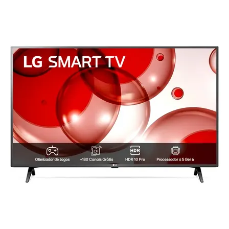 Smart Tv Profissional LG 43 Full Hd Processador A5 Ger6 Ai Alexa Integrada Webos 23 43lr671c-b