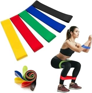 Faixas Elásticas de Resistência, 5 Níveis de Intensidade, Elásticos Alongamento Pilates Yoga Exercícios Condicionamento Físico Yoga Saúde Relaxamento Academia Músculos Personal Trainer