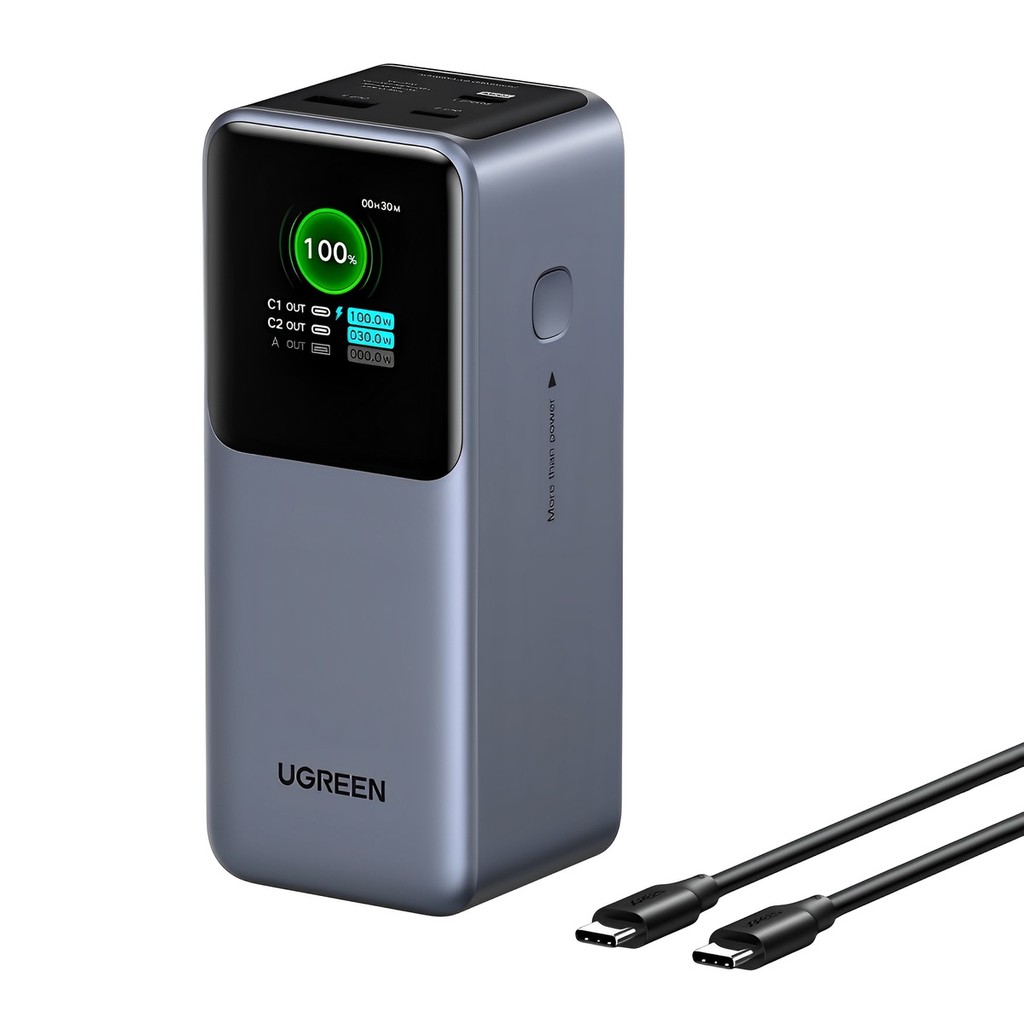Power Bank Usb A/C Ugreen Nexode 20000mAh 130W Cinza