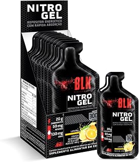 Repositor Nitro Gel Display c/ 10 unidades 30g Sabor Laranja - Blk Performance