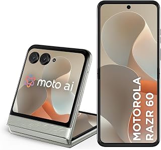 Smartphone Motorola Razr 60-256GB 24GB (12GB RAM+12GB Ram Boost) Tela dobrável 6,9" pOLED e externa 3,6” Moto AI camera IP48 - Branco