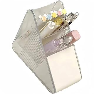 Organizador de Mesa – Porta-Canetas e Acessórios para Escritório, Maquiagem ou Estudo (BRANCO)