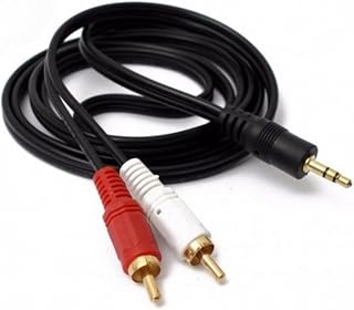 Cabo Auxiliar P2 Macho X Rca Macho Audio 1,5m P/Som/Tv/Home Theater Audio Video(4 Unidades)