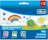 Tilibra - Massa para Modelar Macia 180g 12 Cores AcadémieTilibra - Massa para Modelar Macia 180g 12