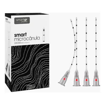 Microcânula 22g X 50mm Caixa 10 Unidades - Smart Gr