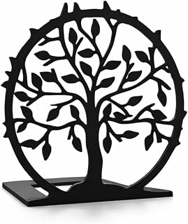 Porta Livros Com Decoração de Árvore - Aparador de Livros Com decoração em Árvore Organizador de