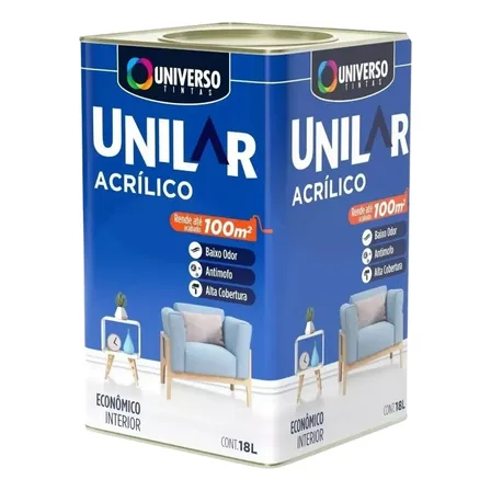 Tinta Acrílica Anti Mofo Parede Unilar Escolha A Sua Cor!!