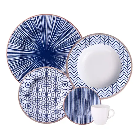 Aparelho de Jantar Tramontina Abstratta 20 Peças Cor Branco Liso
