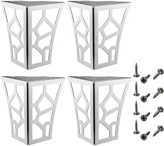 Pernas de sofá de móveis modernos com padrão oco que oferecem pés de armário duráveis e suporte elegante para sofás, cadeiras e mesas, padrão oco, móveis modernos, pernas de sofá de metal