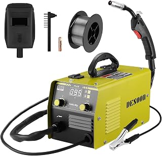 DESOON Máquina de Solda Mig Sem Gás 100A 220V Profissional Portátil Tecnologia IGBT Soldagem Rápida e Digital com Proteção de Sobrecarga