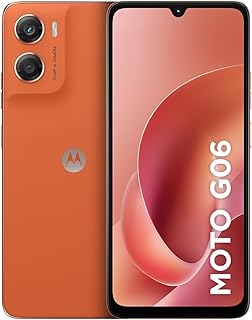 Smartphone Motorola Moto g06-128GB 12GB (4GB RAM + 8GB Ram Boost) e Camera 50MP com AI Bateria de 5200 mAh Tela 6.9" - Laranja | 12GB RAM (4GB + 8GB Boost), Câmera 50MP com AI, Bateria 5200 mAh, Tela