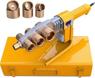 Maquina de Solda, Soldador de Tubo De áGua de PláStico para PP, PP-R, PE, PP-C - MáQuina de FusãO de Tubo de PoliéSter - Aquecedor de Tubo de Pvc - Equipamento de Soldagem de Tubo de 220 V -1200w